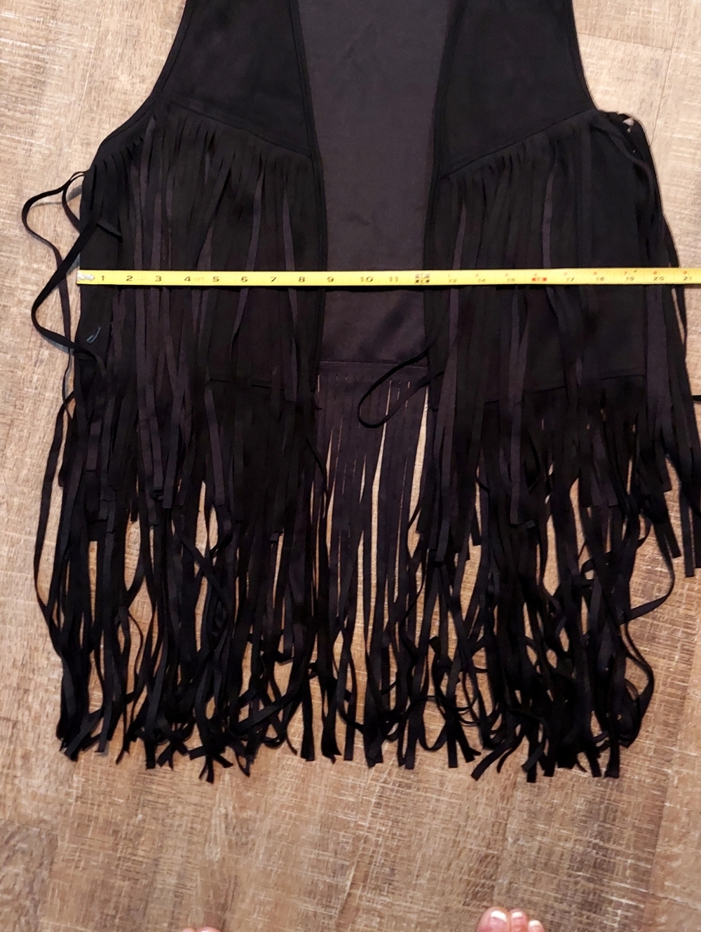 Black Fringe Vest